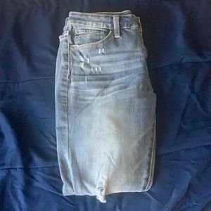 Used Blue jeans no stains stressed by design